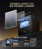 Nugget Ice Maker Countertop, Smart Pebble Ice Machine with APP Control, 44 lbs Per Day Soft Pellet Chewable Ice