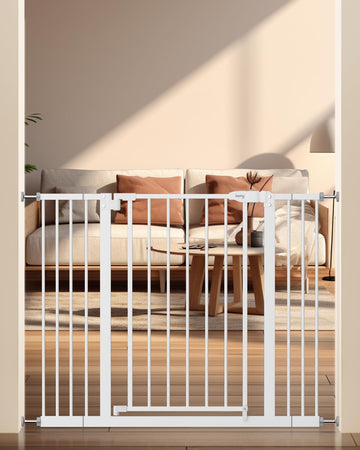 29"-42.5" Baby Gate for Stairs, Auto Close Safety Dog Gate