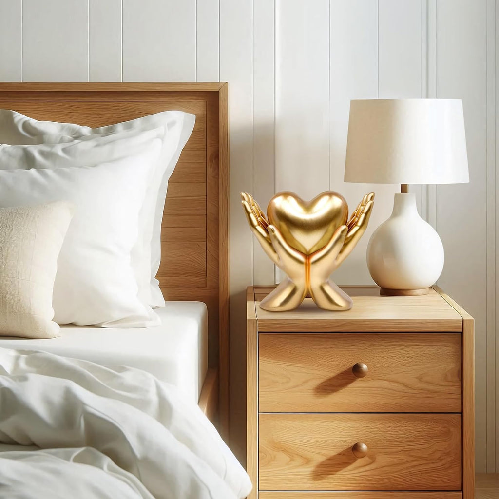 Home Mantel Decor Accents, Minimalist Heart Decoration and Accessories, Living Room, Office, Dining Table, TV Stand