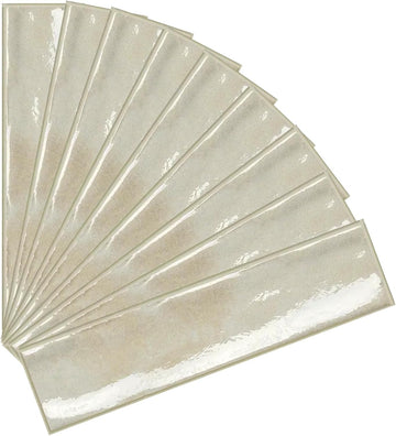 Soft Ivory Glossy Porcelain Subway Tile-2"x8" Wall and Floor, Backsplash, Shower,Fireplace Accent-for Restaurant