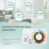 Washer and Dryer Combo Set, 8Lbs Capacity Portable Washing Machine with 6 Wash Programs and 1.5 Cu.Ft. Tumble Laundry