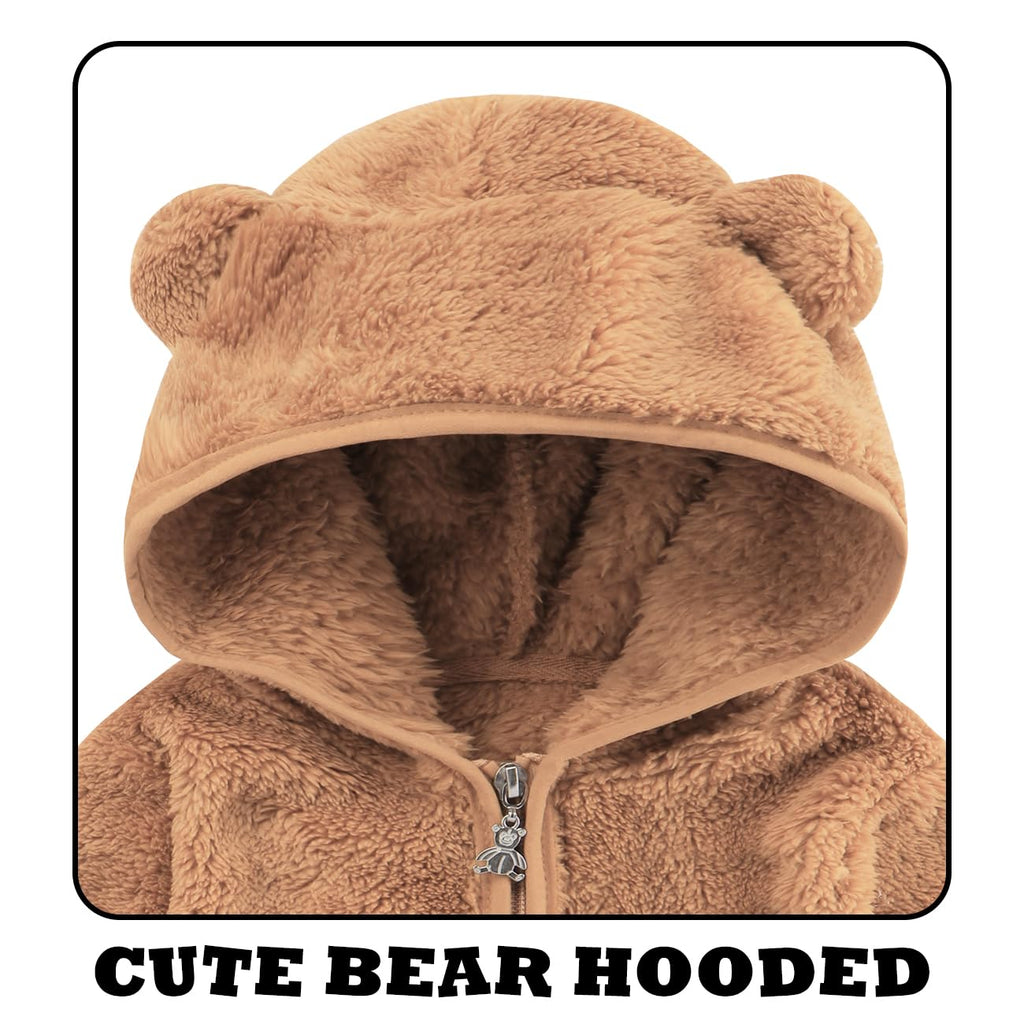 Baby Girls Winter Fleece Coats Infant Jackets For Boy