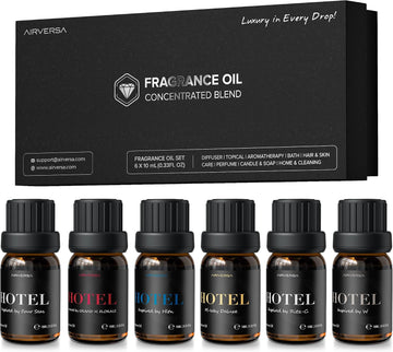 Hotel Scent Diffuser Oils, Fragrance Oils Set, 10mL | 0.34 Fl Oz x 6 - Set of 6