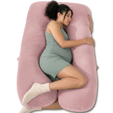 Extra Long Pregnancy Pillows, 60 Inch U Shaped Body Pillow for Sleeping, Cooling Maternity Pillow for Pregnant Women