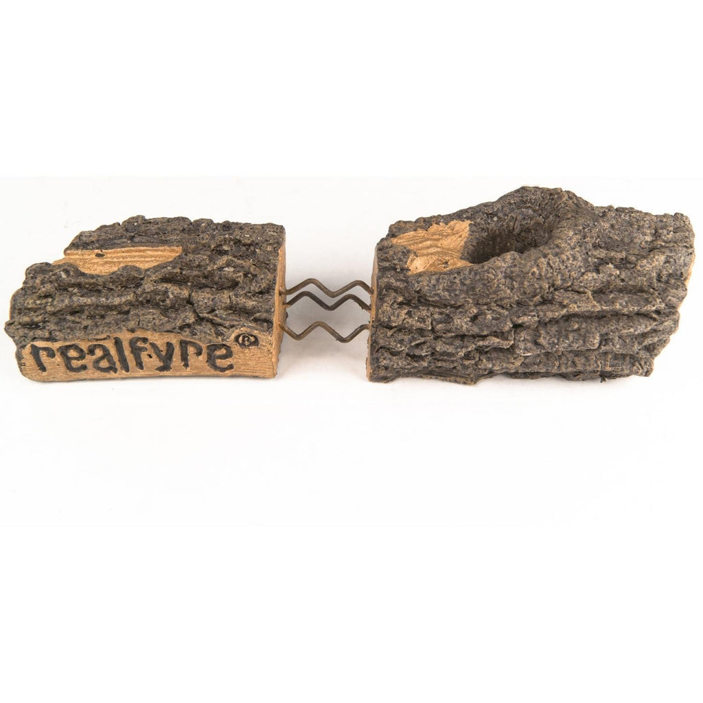 30-inch Live Oak Log Set with Vented Burner and Gas Connection Kit. Match Lit (Natural Gas Only)