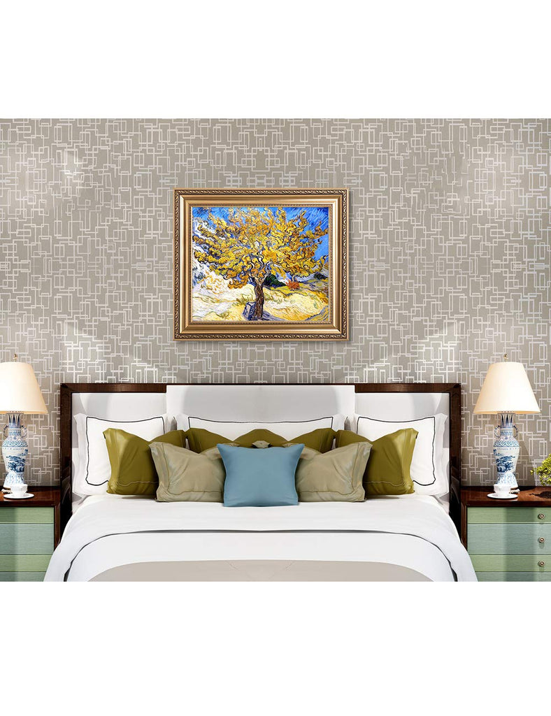 Vincent Van Gogh Wall Art Framed, The Mulberry Tree, 30x26''