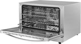 23 in. Commercial Countertop Convection Oven for Half-Size Pans with 4 Racks 1600W of Power in Stainless-Steel, ETL