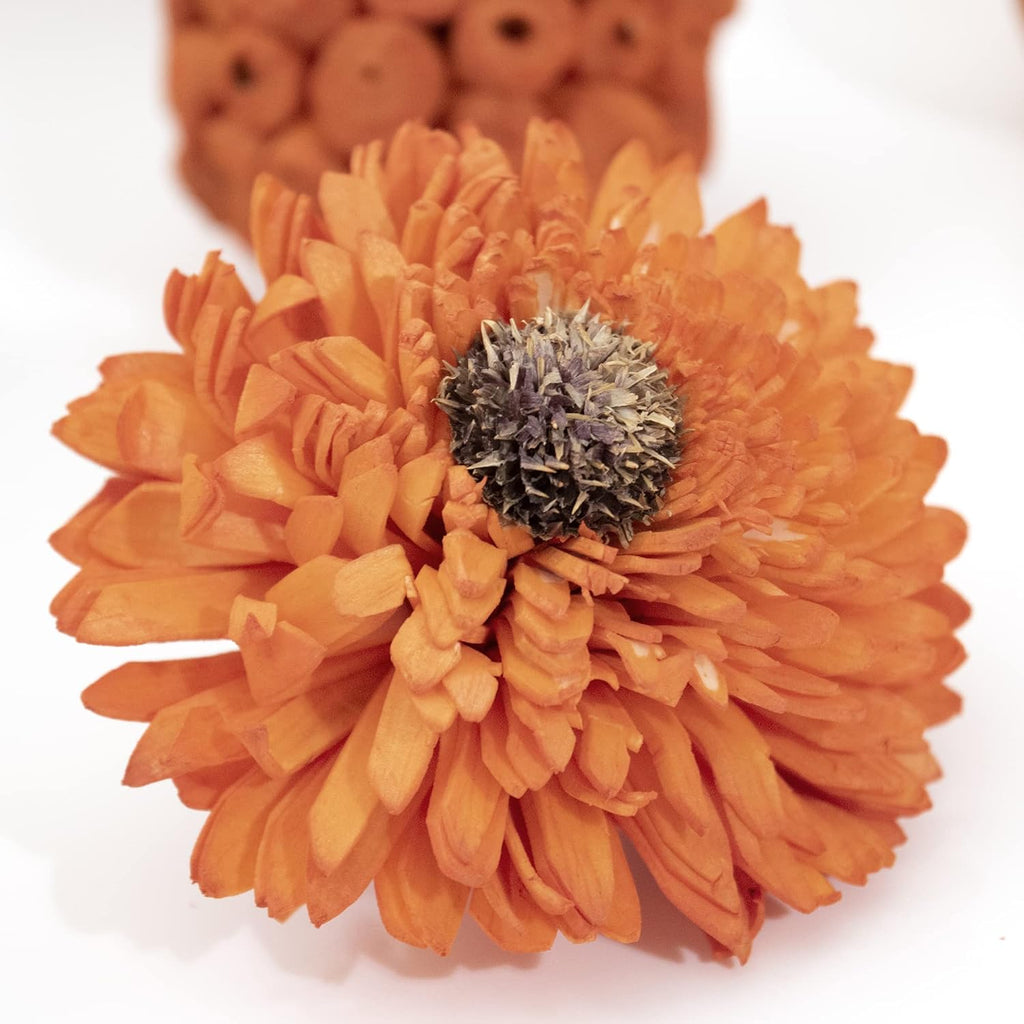 Orange Decorative Vase Filler Bag with Mini Pumpkins, Orbs, Balls & Flowers Bowl Filler Decor (Pumpkin Orange)