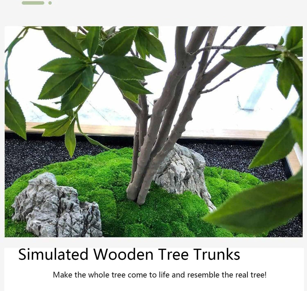Large Artificial Green Japanese Maple Tree, Faux Maple Plant, Realistic Floor Standing Fake Tree Home Office, Indoor