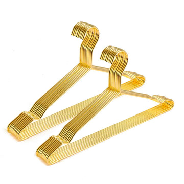 17 Inch Metal Clothes Hanger 20 Pack, 4.0mm Heavy Duty Garment Hanger (Gold)