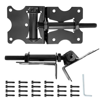 Self Closing Gate Hinges, Adjustable Fence Hinges, 2 Pack