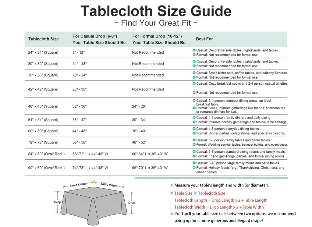 2 Pack 60x90 Inch Rectangle Tablecloth Washable White Table Cloth