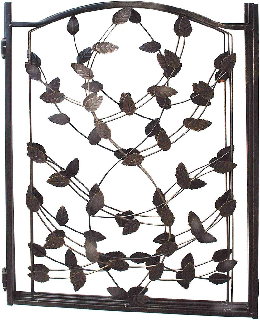 Leaf Design Metal Pet Gate