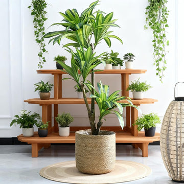 14 inch Large Handmade Seagrass Woven Planter Basket (Large)