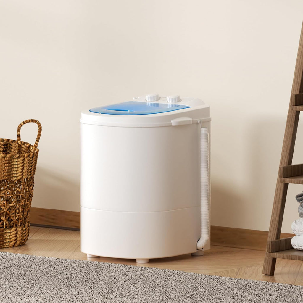Portable Washing Machine, 5.5 Lbs Compact Mini Portable Washer, 110V Single Tub Laundry Washer Machine for Apartments