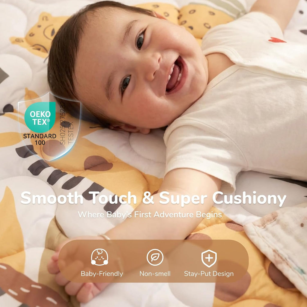 Baby Play Mat for Floor, 50"x50" Thickened Playpen Mat