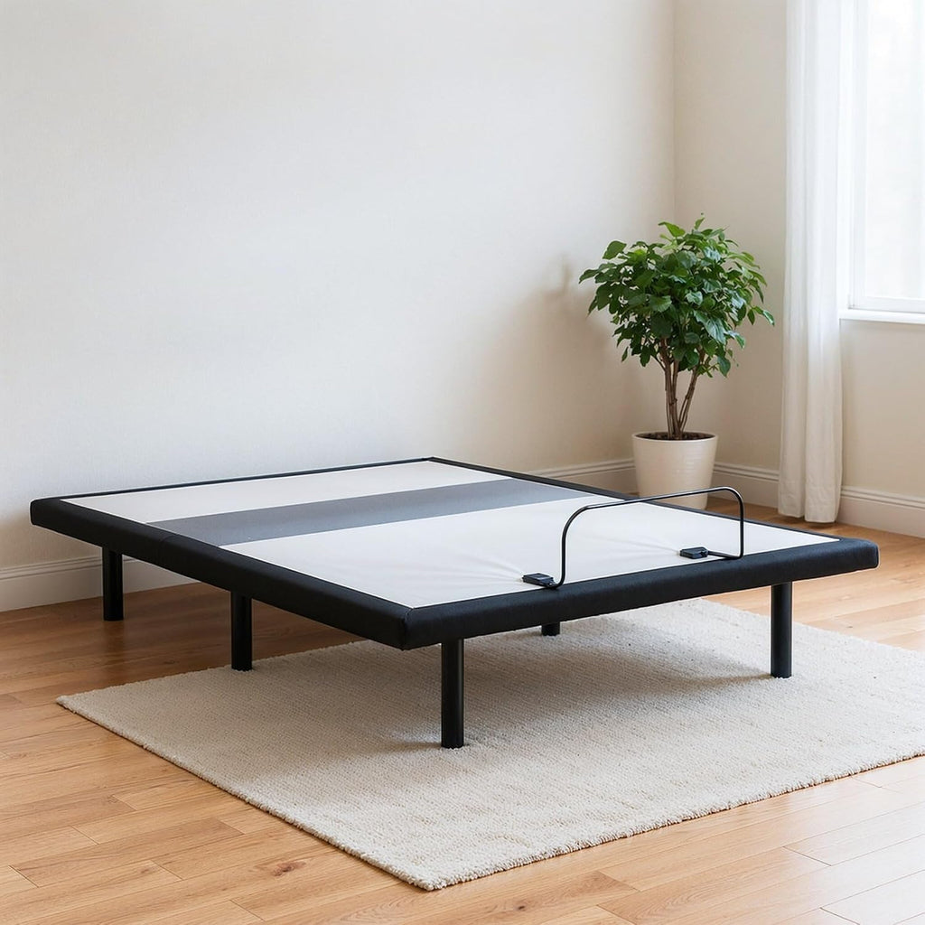 Adjustable Bed Frame Queen, Remote & Lumbar