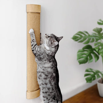 Wall Mounted Cat Scratcher, Replaceable Sisal Scratching Post