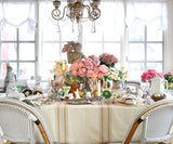Beige Tablecloths, Cotton Tablecloths for Rectangular, 100% Cotton, Farmhouse Tablecloth, Thanksgivi