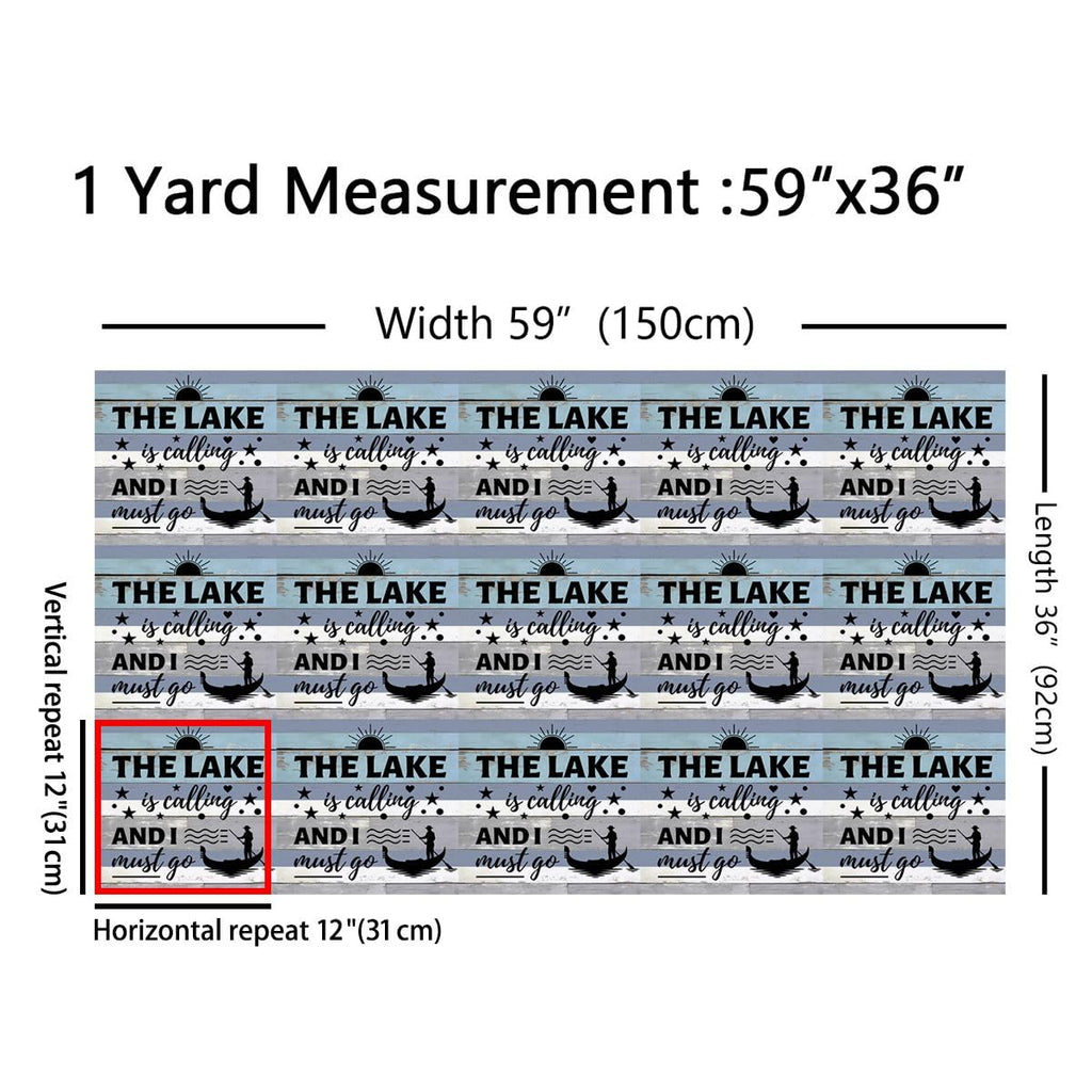Rustic Lake House Fabric by The Yard Soft 5 Yards