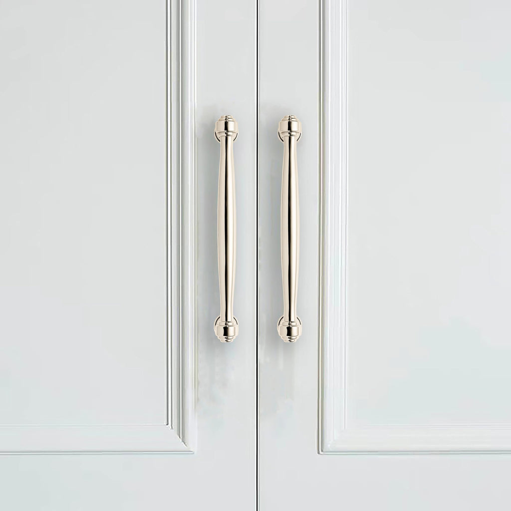 10 Pack Polished Nickel Cabinet Pulls 6-1/4 Inch(160mm) Hole Centers Cabinet Pulls Kitchen Cabinet Hardware