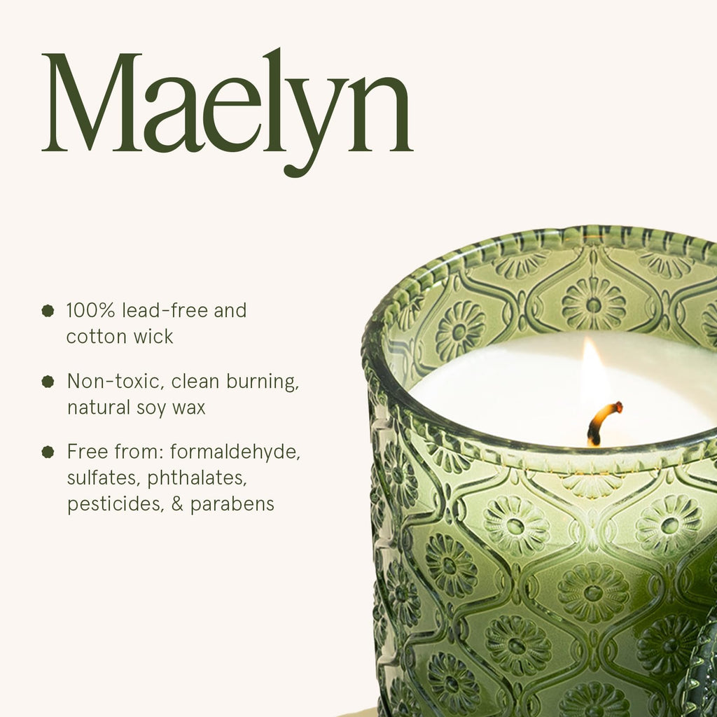 Pomegranate&Pine Scented Candles, Natural Soy 40 Hrs