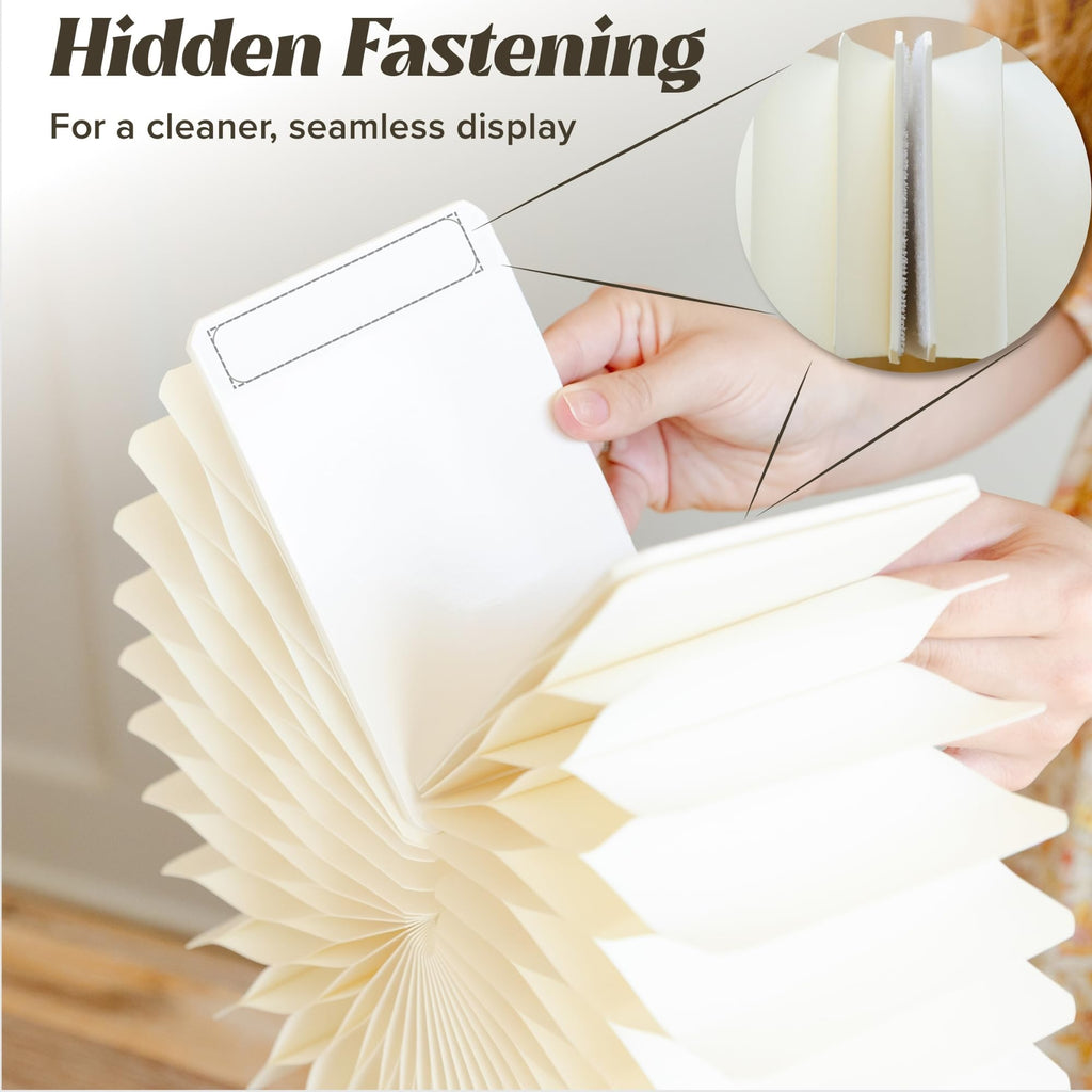 6 Pack White Buffet Risers, Foldable Paper Honeycomb Stands with Frosted Acrylic Trays for Party, Dessert Table
