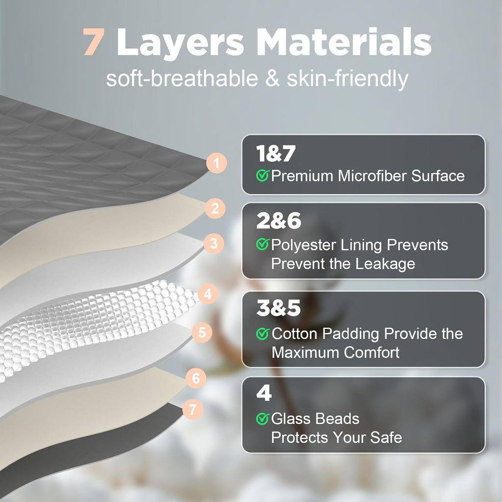 Weighted Blanket for Adults(78" x 85",25lbs) Twin Size Soft Cooling Heavy Blanket for Sleeping,Breathable Blanket