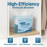 Premium Moisture Absorbers and Dehumidifier Tubs - High-Efficiency Closet Dehumidifier, Ocean Scent, 6 Pack, 7.5 Oz