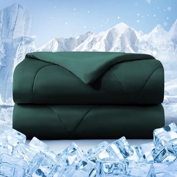Cooling Comforter Queen Size, Double-Sided Cold Tech Quilted Bed Comforters Cooling Blanket for Hot Sleepers