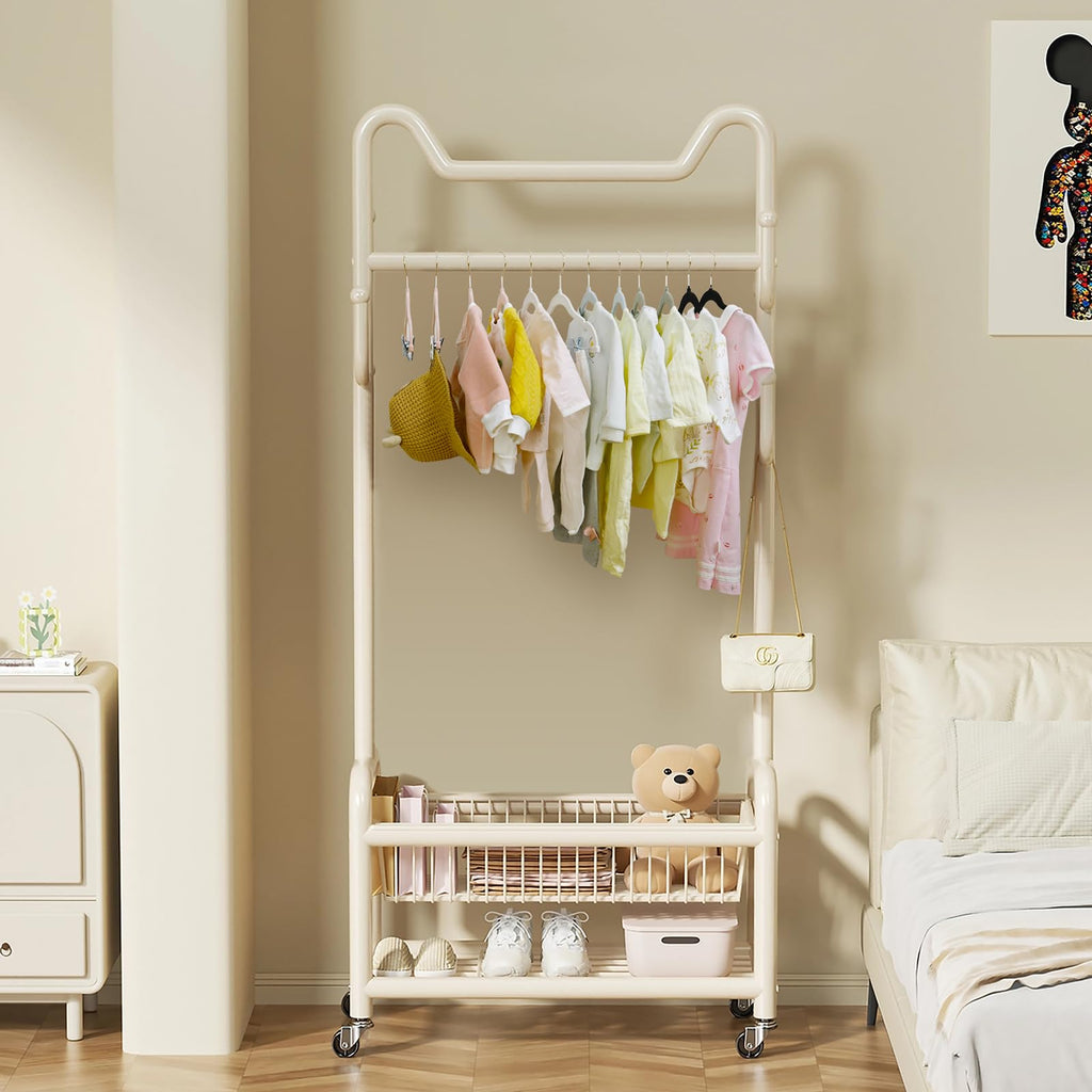 11.8'' Baby Velvet Hangers with Movable Clips 28 Pack Black