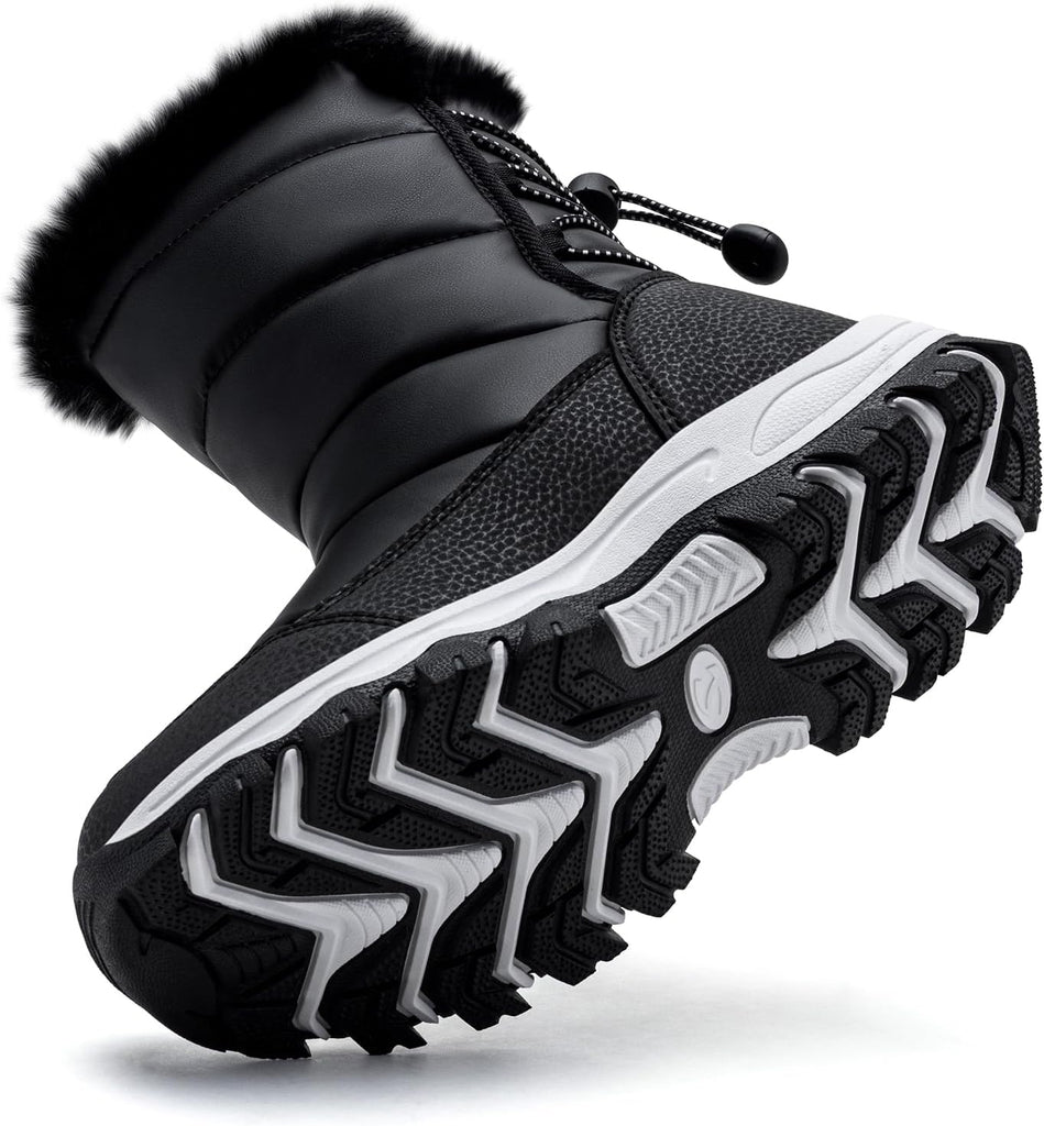 Boys Girls Water Resistant Winter Snow Boots