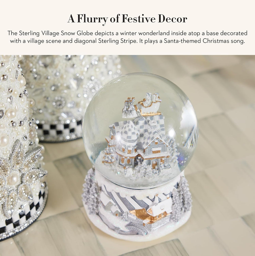 Snow Globe, Musical Christmas Decor , Sterling Village