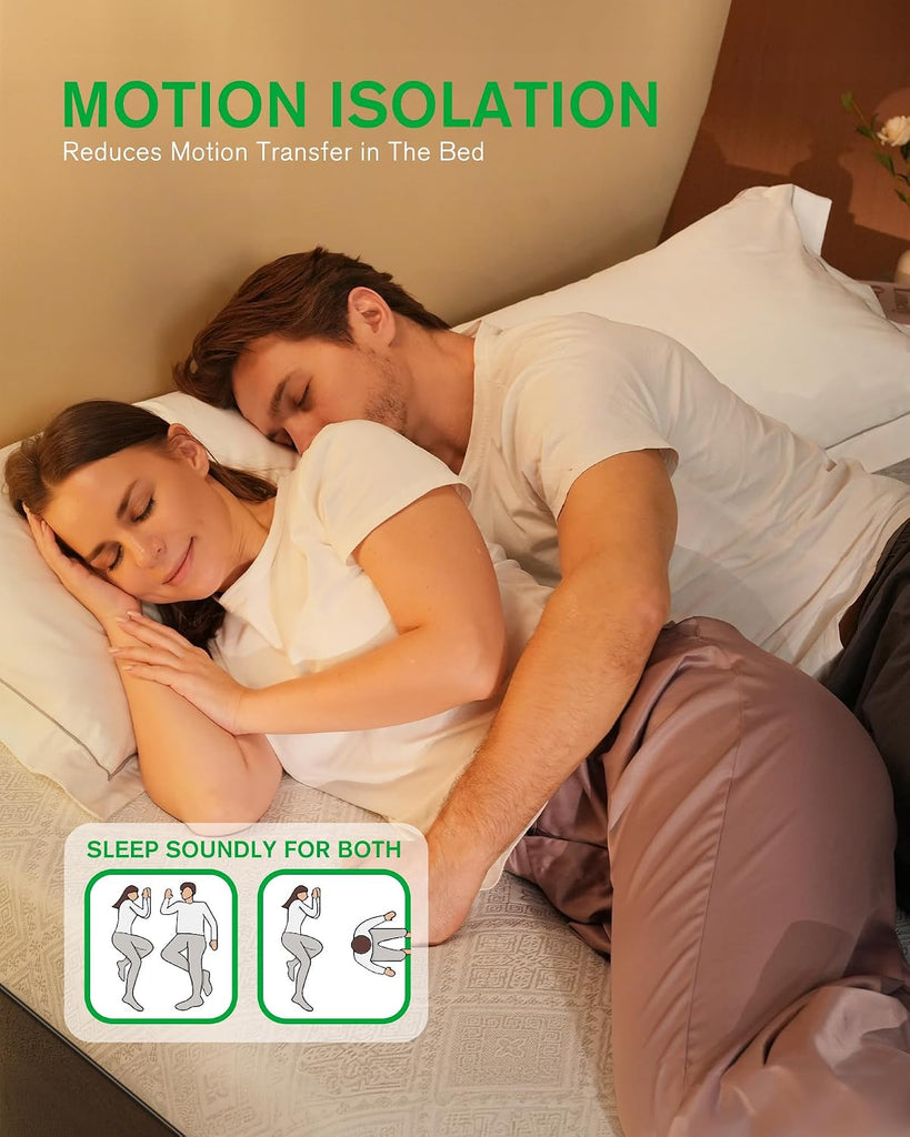 Queen Size Mattress, 10 Inch Cooling-Gel Memory Foam Mattress Made in USA, CertiPUR-US Certified Mattresses in a Box