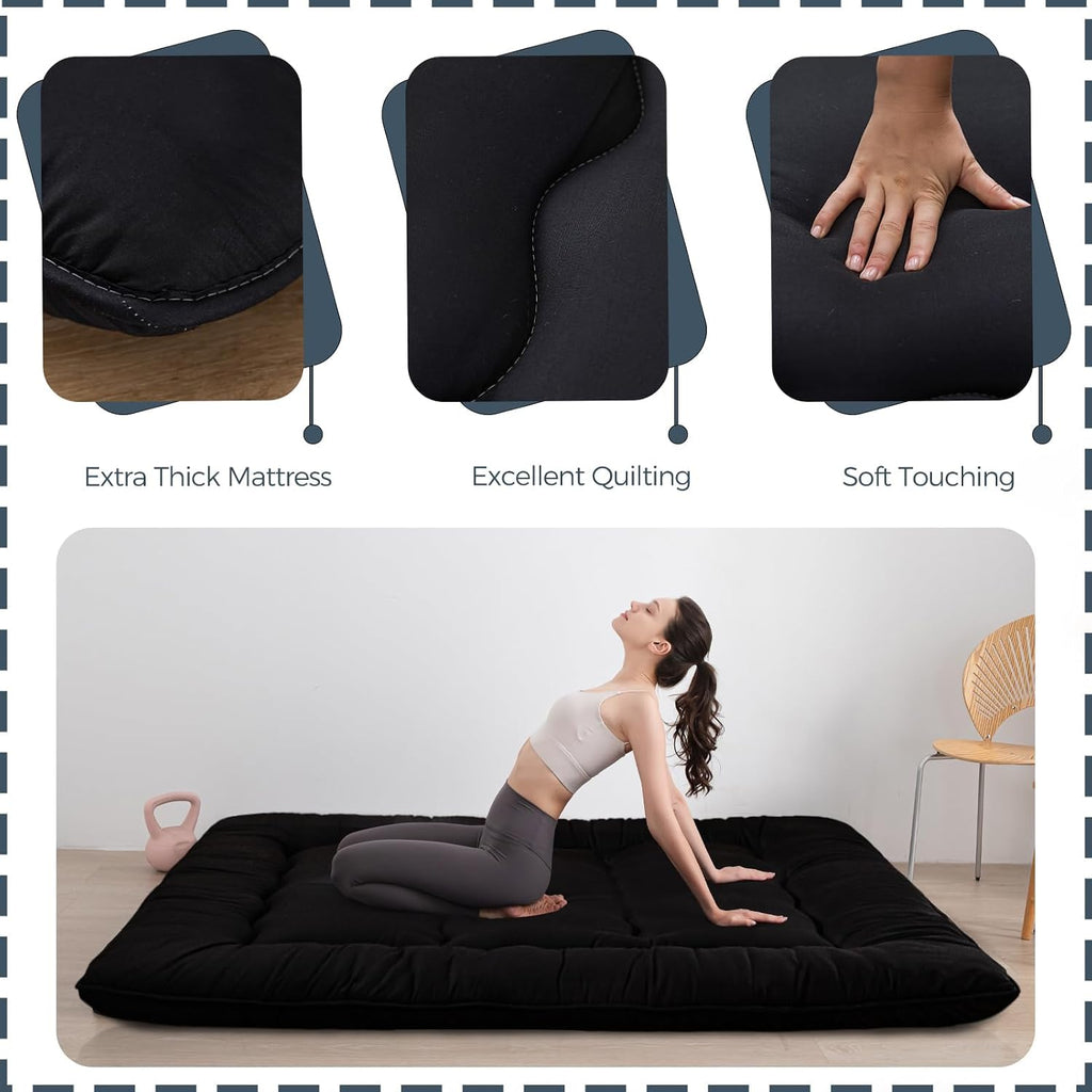 6" Extra Thick Japanese Floor Mattress Folding Futon Mattress