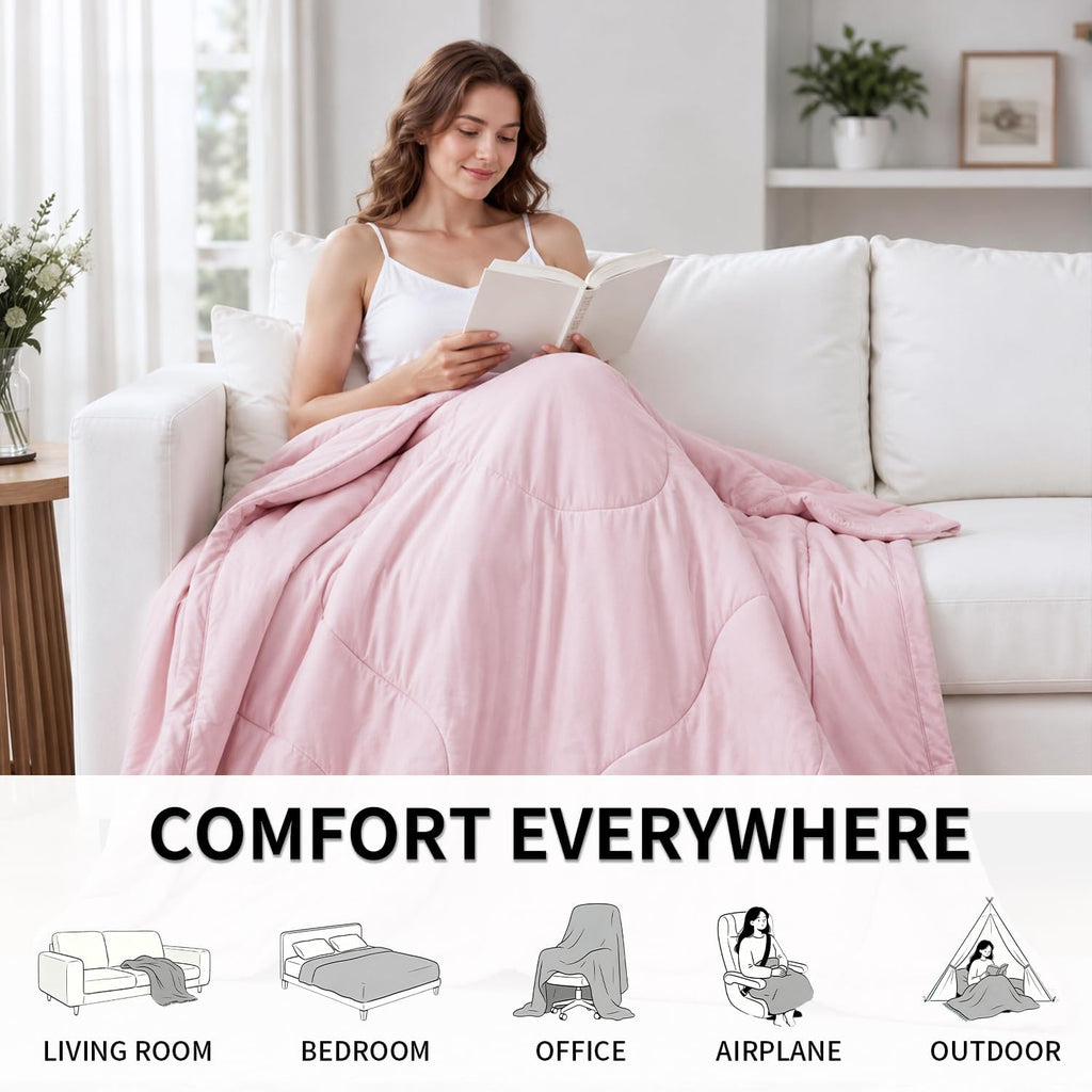 Cooling Comforter Queen Size for Hot Sleepers, Lightweight Summer Bedding | Dual-Sided Cooling Blanket with Soft