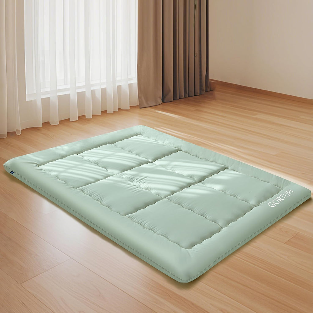Japanese Floor Futon Queen Foldable Futon Mattress for Floor Tatami Mattress Portable Rollaway Bed for Guest Playmat