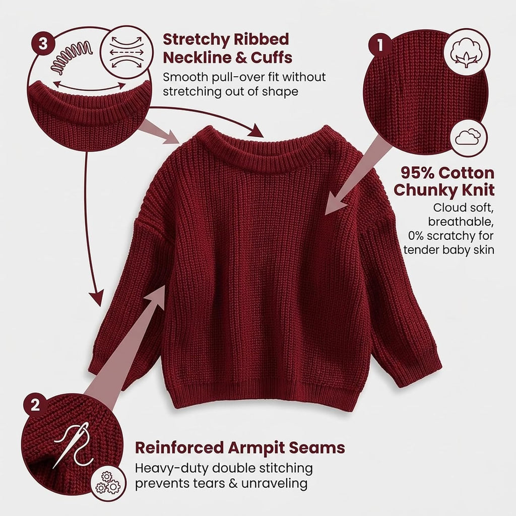 Toddler Baby Girl Boy Knit Sweater