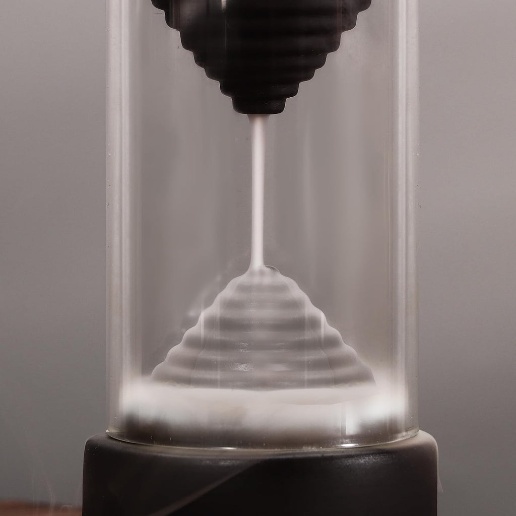 Hourglass Backflow Incense Burner Waterfall Incense Holder Bracket Glass Windproof Cover Provides 20 Counter Flow - Set of 25