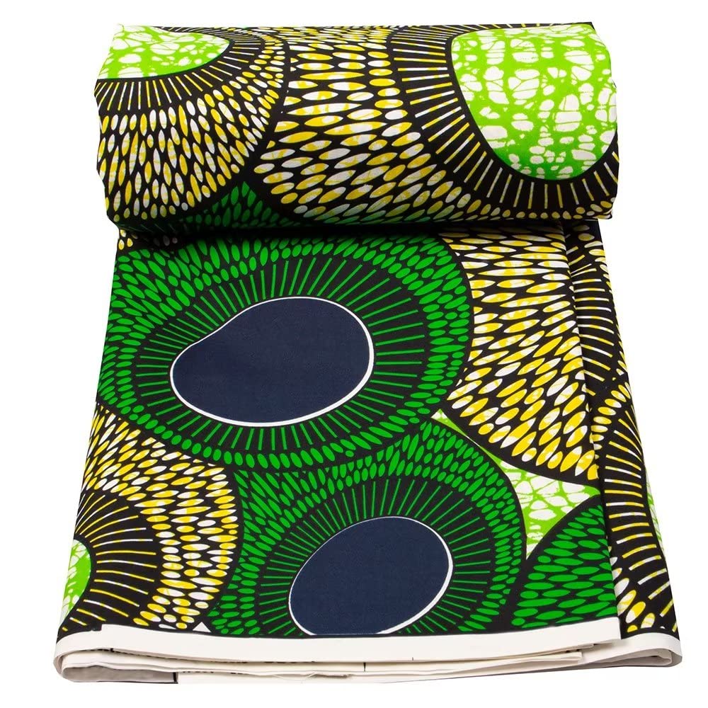 Fabric 6 Yard Printed Wax Cloth African Ankara Fabric for Party Dress A70