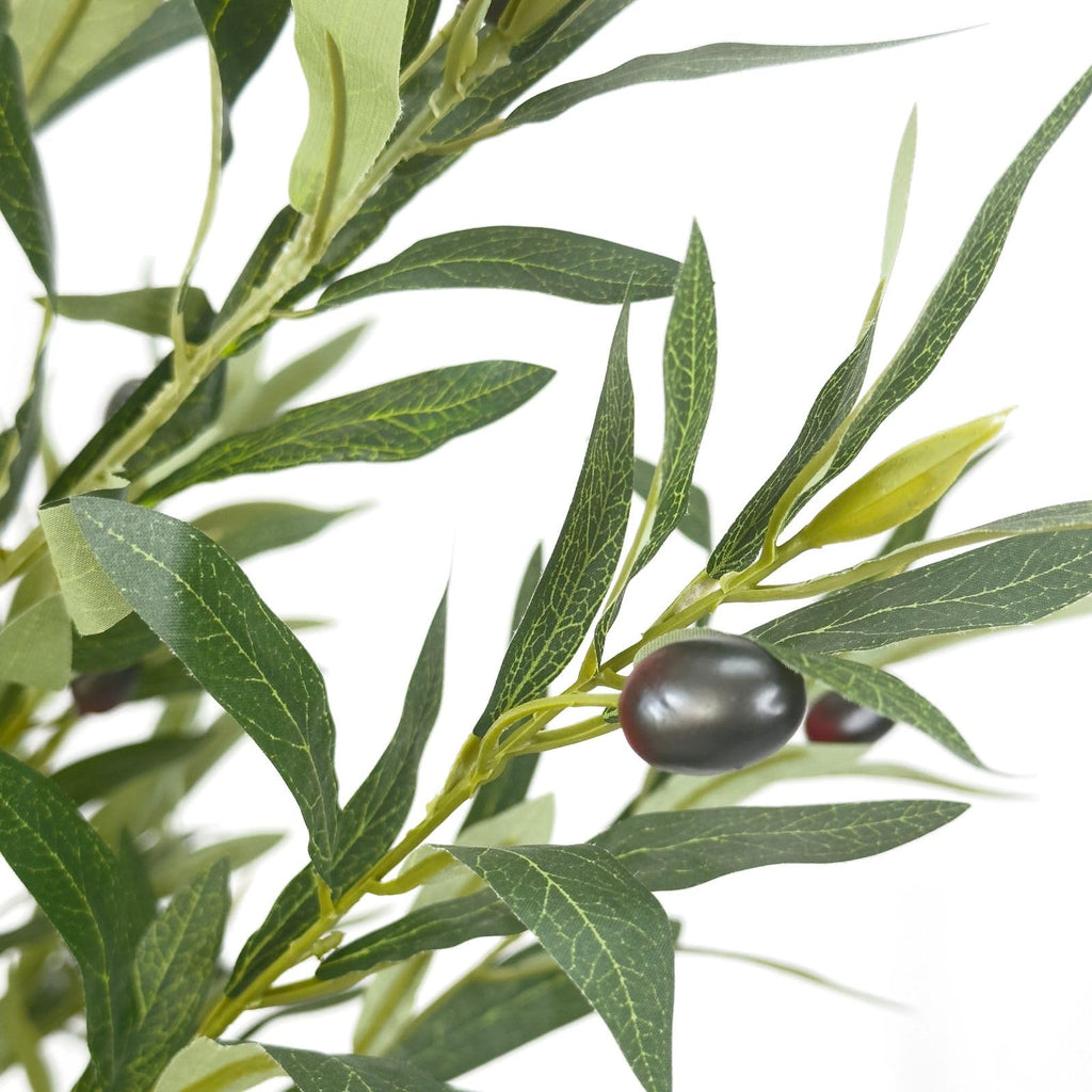 Artificial Olive Slim Tree, 6 feet with Nursey Pot