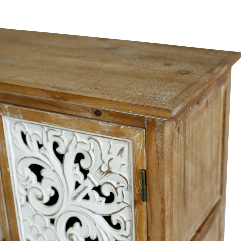 Solid Wood Sideboard Buffet, French Country Credenza Storage Cabinet