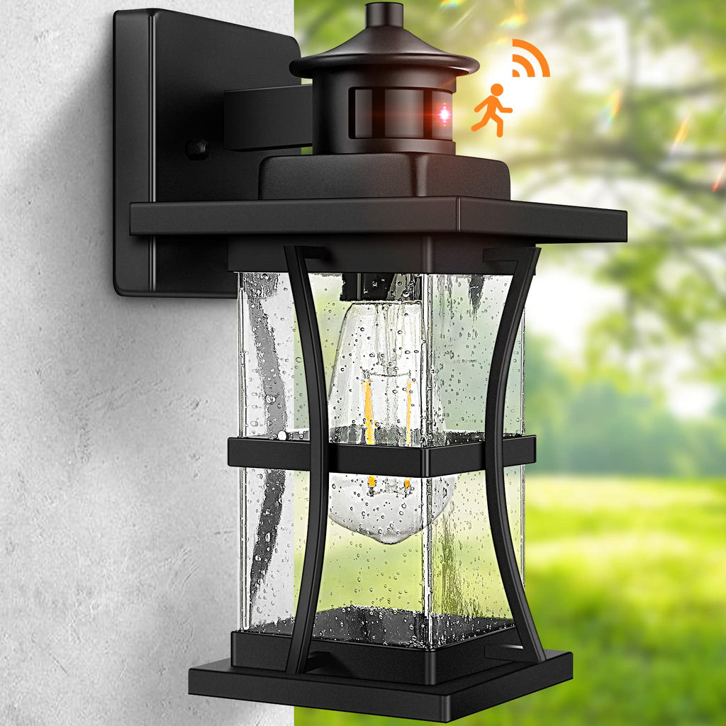 Motion Sensor Outdoor Wall Lights Fixture, Advanced Dusk to Dawn Exterior Lighting, Outside Light, Garage, Anti-Rust
