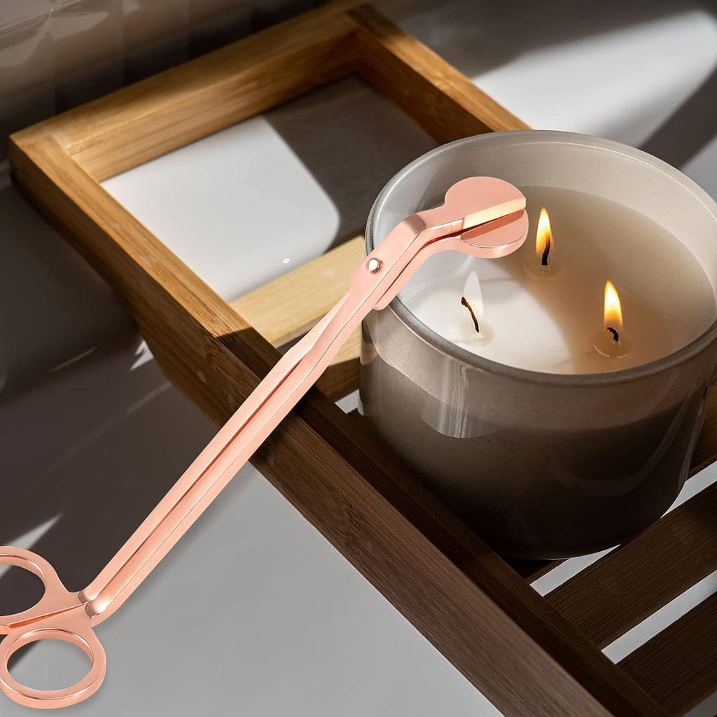 Candle Wick Trimmer, Polished Wicker Scissors, go deep into The Candle to Cut Spent Chips, Allow The Cleaner - Set of 2
