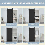 36 in. x 84 in. Sliding Barn Door Modern Door with 6FT Hardware Kit Icluded, Hollow-core Chevron Int