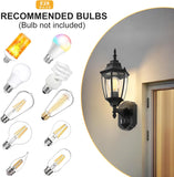 Outdoor Wall Sconce, 2 Pack Dusk to Dawn Motion Sensor Light Fixtures