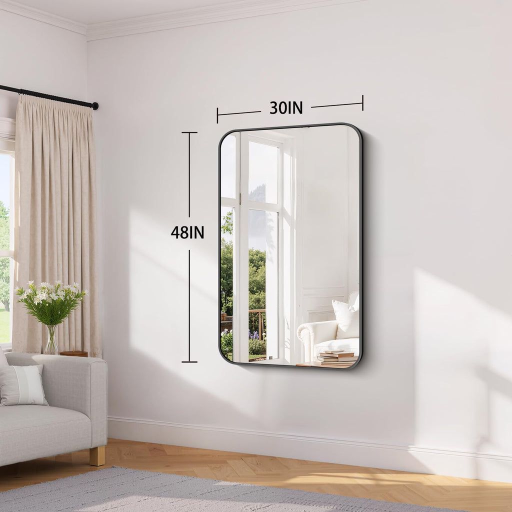 Bathroom Wall Mirror, 30x48 Inch Large Vanity Mirror for Over Sink