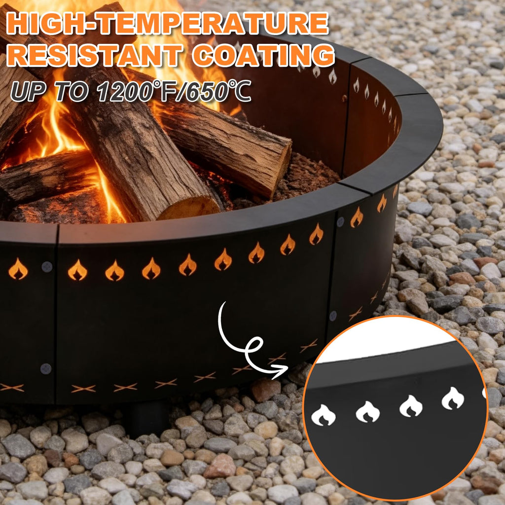 Smokeless Fire Pit Ring Insert 36 Inch