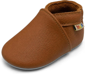 Leather Baby Shoes Soft Sole Baby Moccasins for Boys Girls