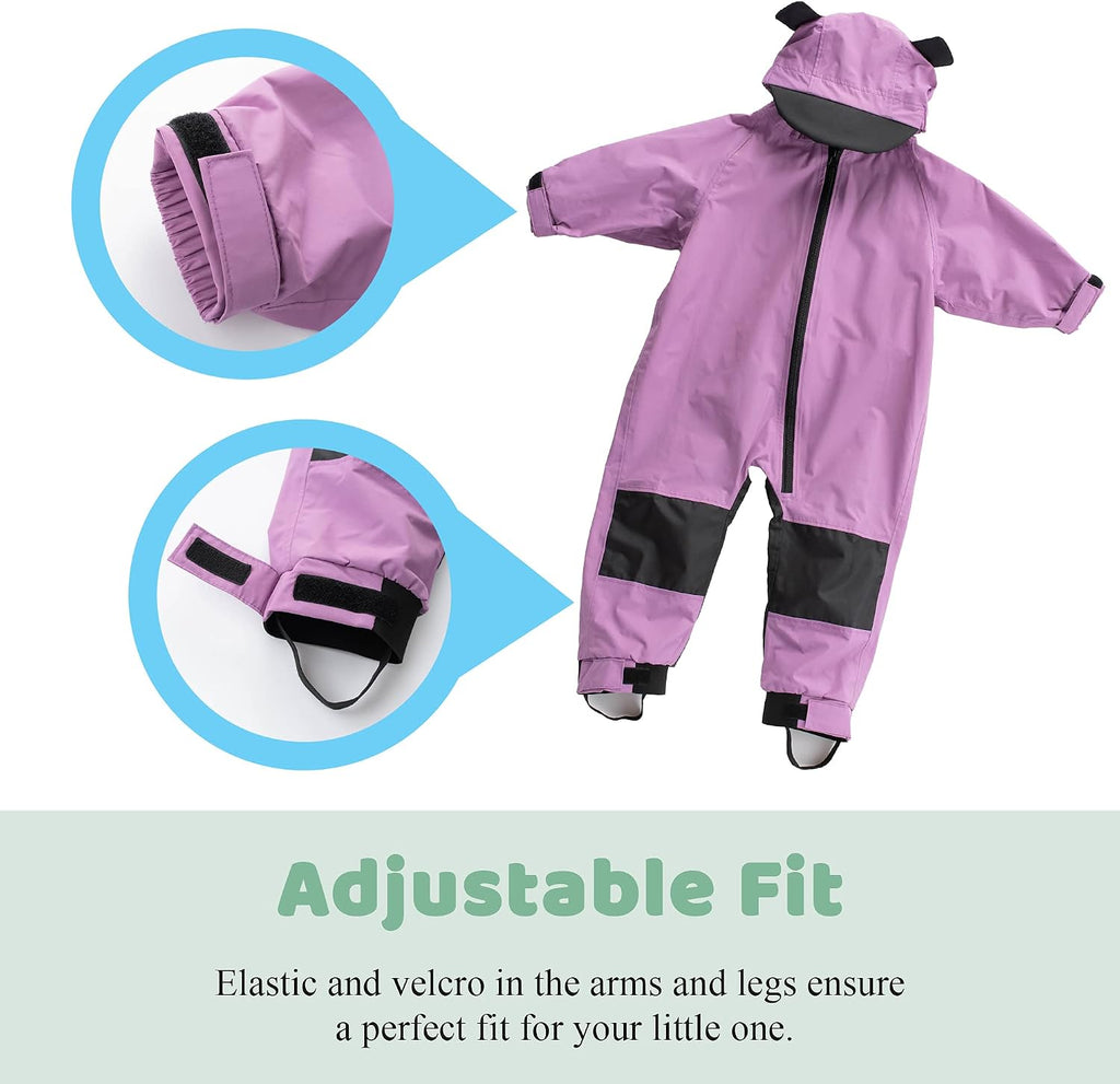 Toddler Rain Suit & Kids Muddy Buddy, 12 Month